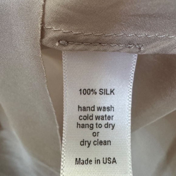 Beautiful People SILK CHARMEUSE Midi Skirt Pull On Cream XS - Picture 4 of 5